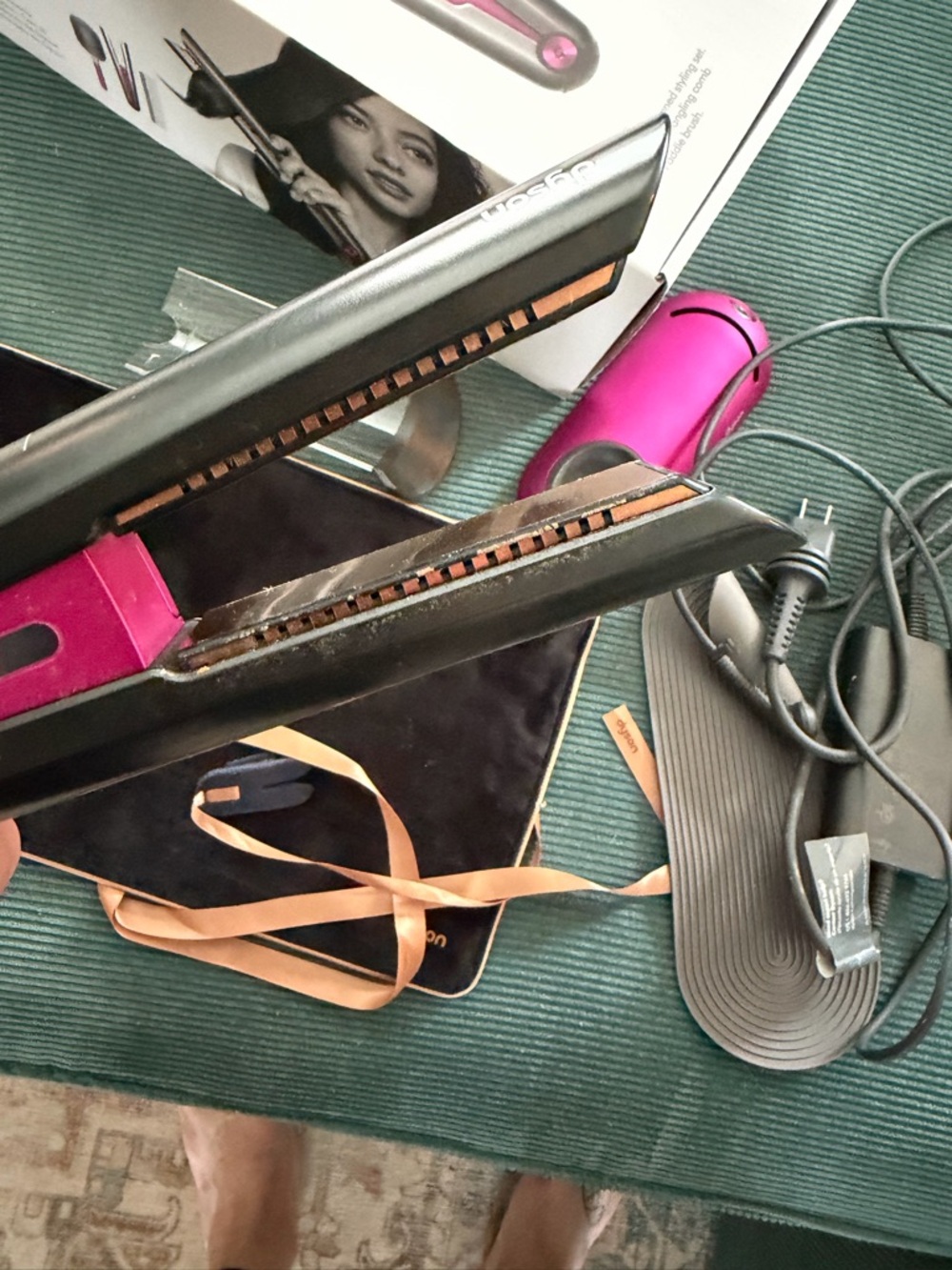 Dyson Corrale Hair Straightener in Metallic Gray and Pink - Picture 4 of 7
